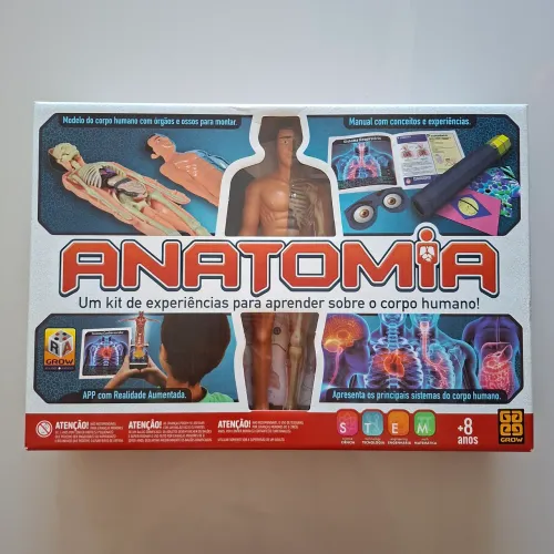 Jogo de Tabuleiro Anatomia está em estado de novo caixa 100%