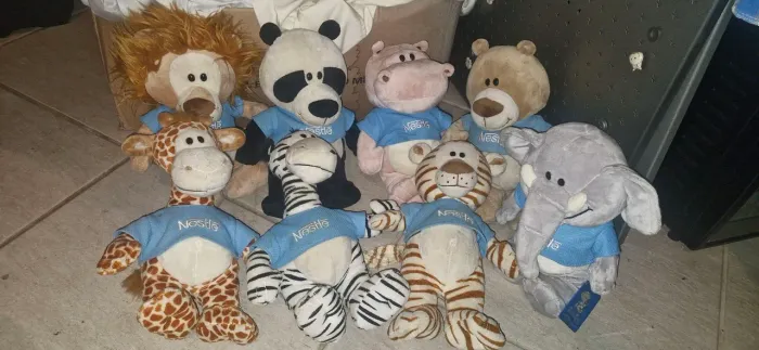Colecao Pelúcias de Animais da Nestlé
