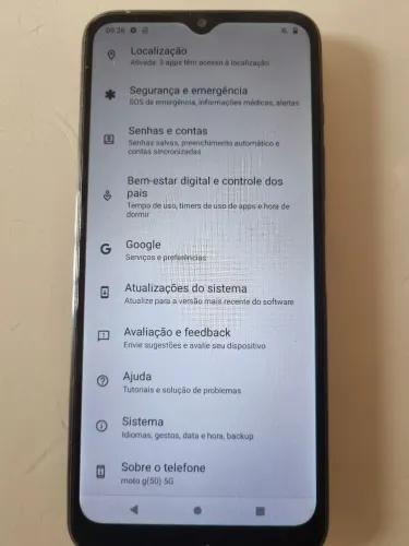 Moto g50 5g td ok pegar e usar 350$
