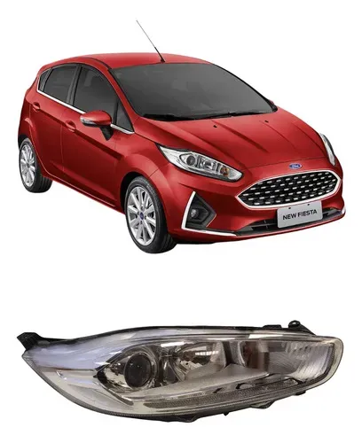 Farol Direito C/led New Fiesta Hatch Titanium 2018 Fd4078