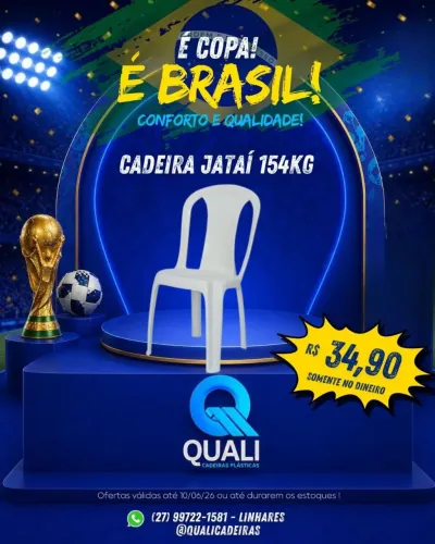 Cadeiras plásticas 