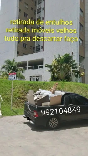 Retirada de entulhos* descarte móveis velhos: