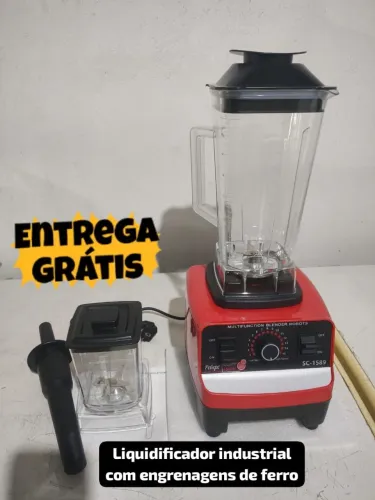 Liquidificador industrial com engrenagens de ferro _ Entrega grátis