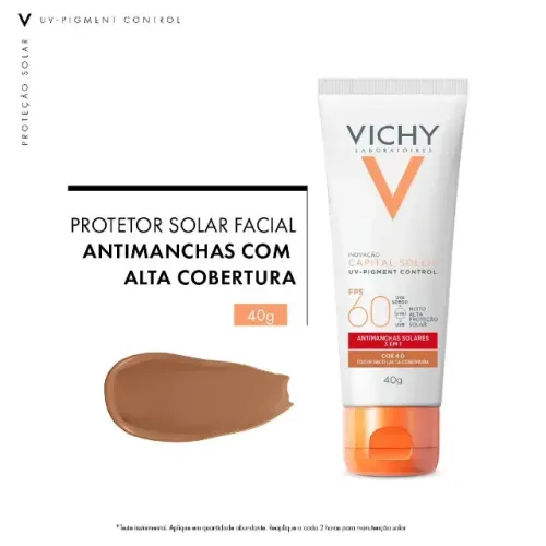 Protetor Solar Facial Vichy Capital Soleil UV-Pigment Control FPS 60 (NOVO)