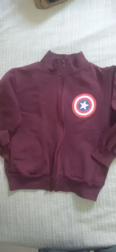 Blusa infantil Capitão América tamanho 6