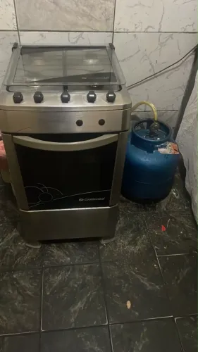 Fogão inox automático