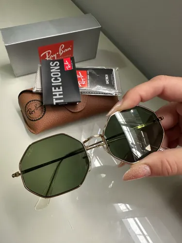 Óculos de Sol Ray-Ban Octagon Rb1972 G15 Dourado Unissex
