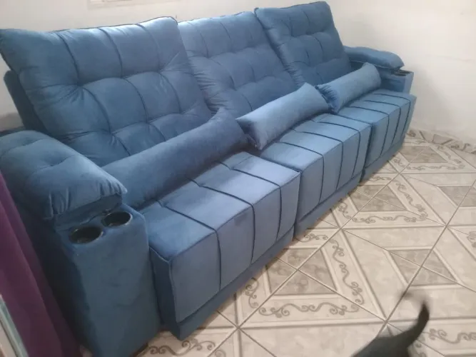 Promoção sofá retrátil e reclinável 2.90 Largura FÁBRICA