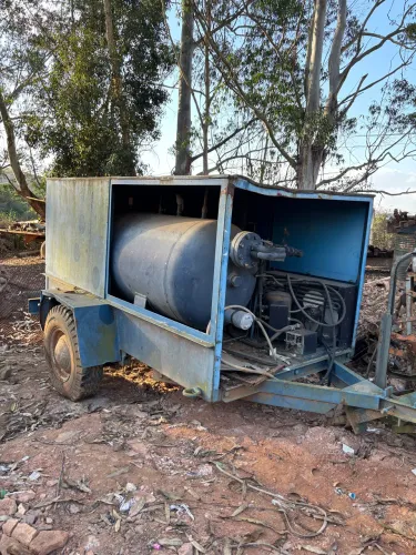 Compressor de ar industrial rebocável
