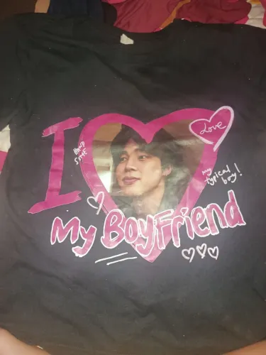 Camisa "I love my boyfriend" Jimin do BTS.