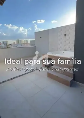Cobertura à venda em Uberlândia (Santa Mônica) com 3 quartos, 2 suítes e espaço gourmet