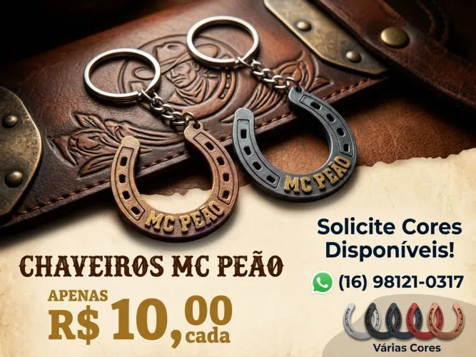 **Chaveiros MC Peão ? O estilo sertanejo sempre contigo!**