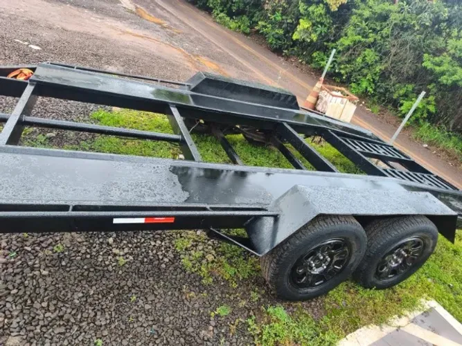 Reboque prancha simples para carros
