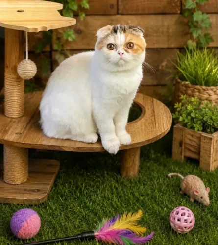 Gata British Scottish femea tricolor c/ pedigree! 