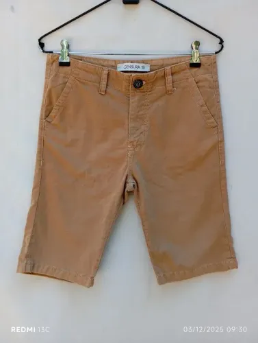 Calça+Bermuda brim masculina Tam.16/18 anos