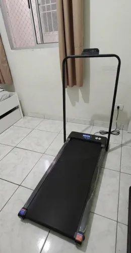 HEROI Esteira Elétrica Dobrável(127/220 V), Equipamento de Ginástica Doméstico, Até120 kg