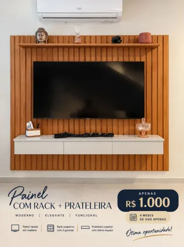 Painel de TV Ripado