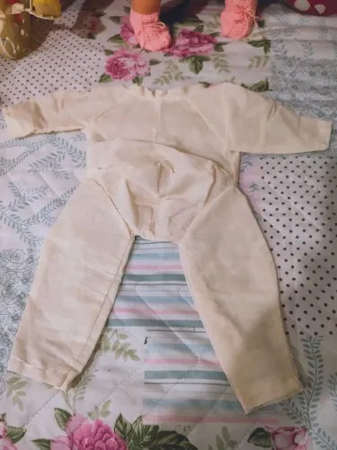 Corpo para boneco ninos algodão cru