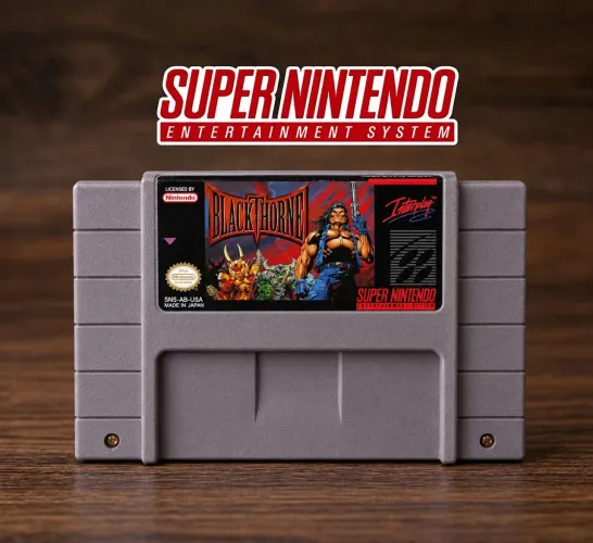 Jogo fita Blackthorne super Nintendo snes repro.