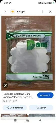 ATACADO Fundo para doce cor Renda prata tamanho 7 -quero zerar o estoque