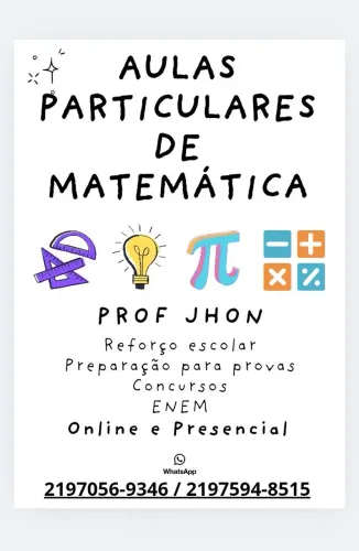 AULAS PARTICULARES DE MATEMÁTICA