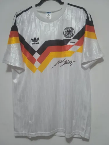Camisa Alemanha Campea Copa 1990 #10 Matthaus Autografada Certificada