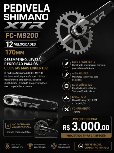 PEDIVELA SHIMANO XTR FC-M9200