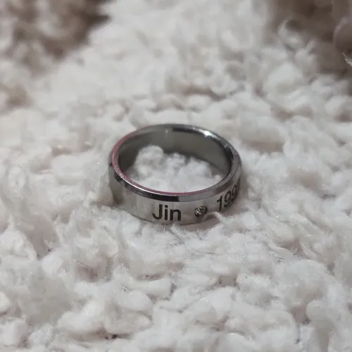 Anél De Aço Inoxidável Tamanho 19 Jin BTS