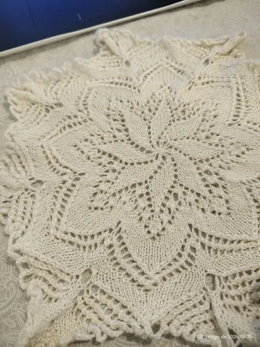 Toalha redonda de linha