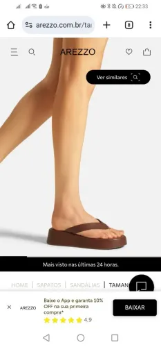 Tamanco Flatform Arezzo 