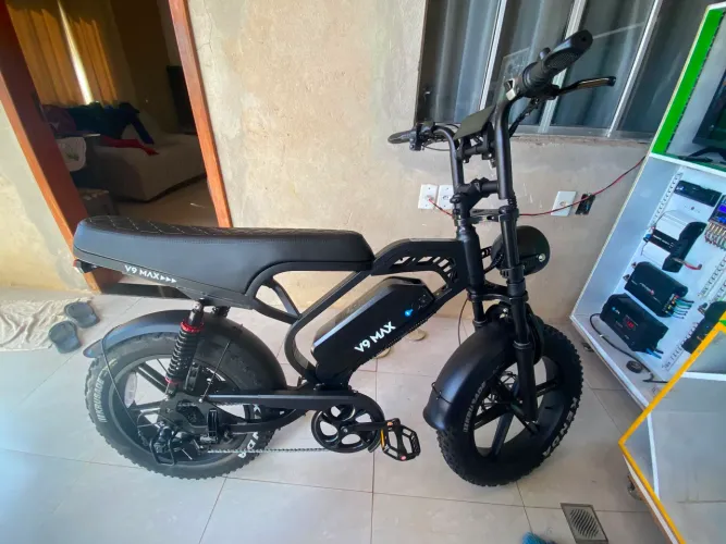 Bicicleta Elétrica - V9 Max 1000w 48km Freio Hidraulico