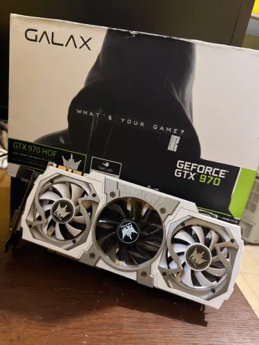 GTX 970 HOF GALAX HALL OF FAME FUNCIONANDO COM CAIXA E ACESSÓRIOS 