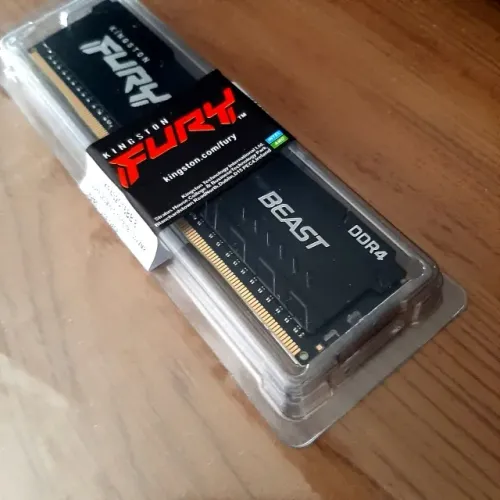 Eleve o desempenho do seu setup - Memoria RAM Kingston Fury Beast, 8GB, 3200MT/s, DDR4