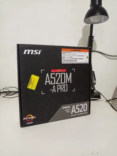 Placa Mãe MSI A520M-A PRO AM4 | Suporta Ryzen 3000/4000/5000 | NVMe
