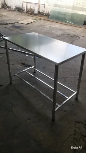 Mesa toda no inox 1.50 X 40 inox 503 / chapa 22