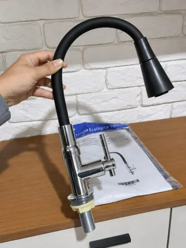 Torneira Preta Gourmet Para Cozinha