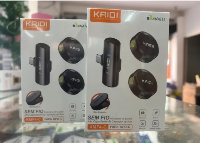 Microfone de lapela Bluetooth 