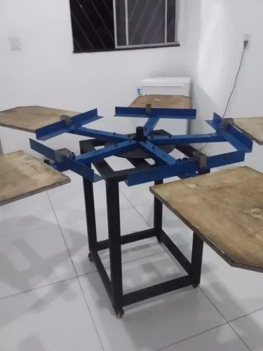 Mesa de serigrafia - Carrossel 5 berços 
