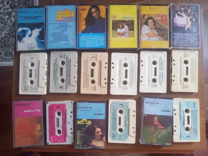 Lote  Belíssima coleção De 9fitas K7s Originais trilha sonora de novela funcionando 