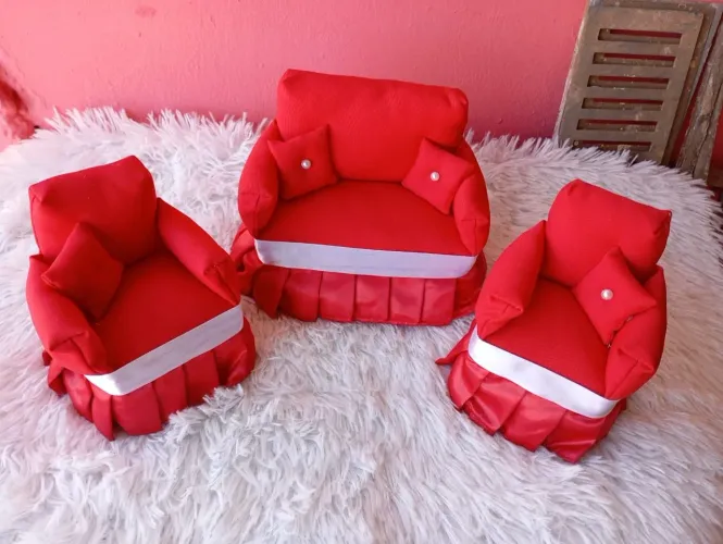 3 sofá para Barbie 
