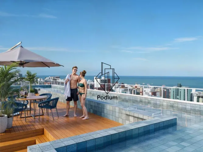 Flats com 01 quarto e varanda a 350m da Praia do Cabo Branco