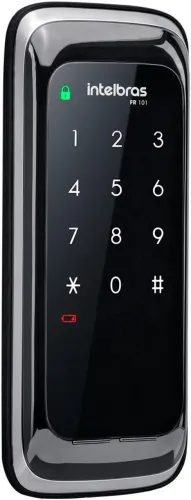 Fechadura Digital de Sobrepor Touch Screen FR 101 Intelbras - Preta