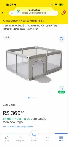 Cercadinho para bebês