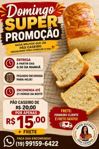 Pães caseiros
