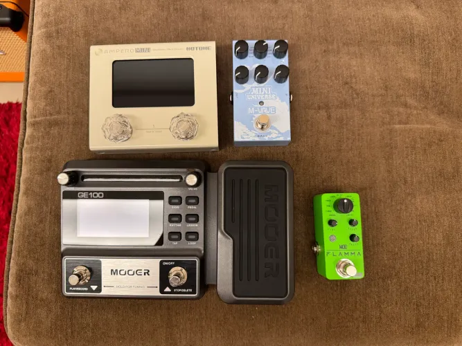 Ampero Mini, Mooer ge100, Mini Universe e Flamma Fc05