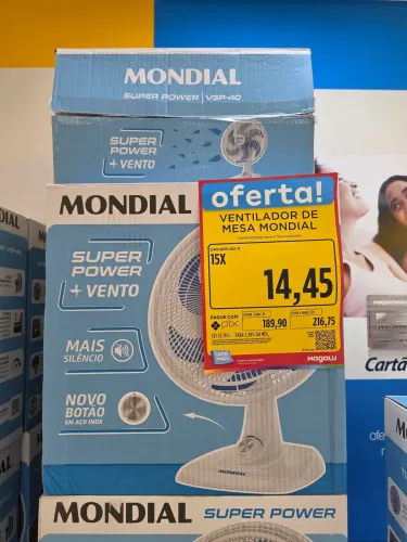 Ventilador Mondial 40cm Novo Lacrado BARATOO