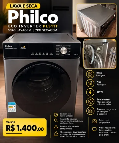 Máquina de Lavar - Lava e Seca Philco 