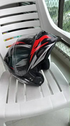Capacete Yohe New Pratik cor Scorpion Robocop Material ABS - TAM 58