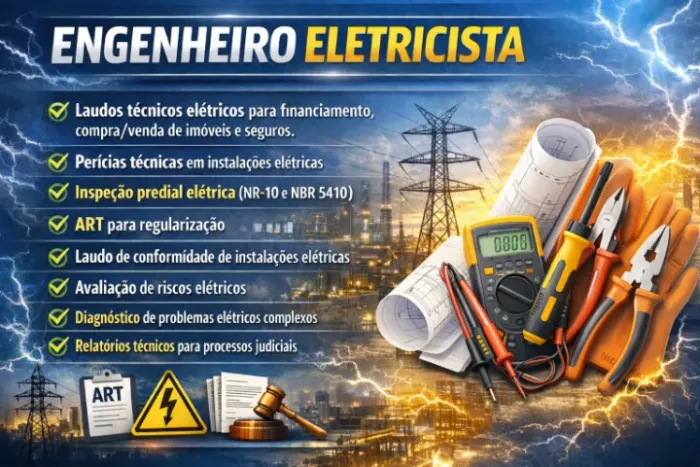 Engenheiro Eletricista - Laudos, Perícias e Inspeções Elétricas