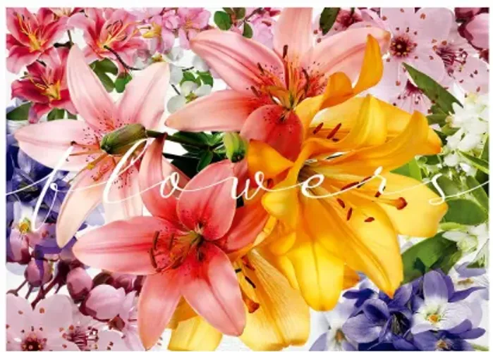 quebra cabeça flores 1000 peças